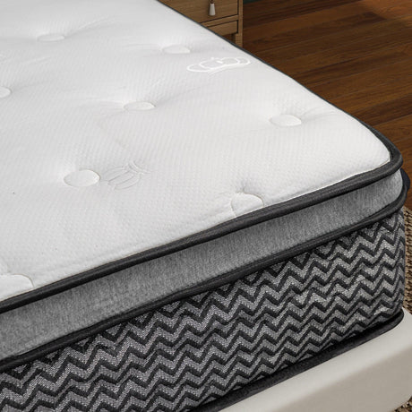 Medium 10-Inch Cooling Gel Hybrid King Mattress - Omega Lifestyles