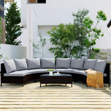 5-Piece All-Weather PE Rattan Outdoor Patio Sofa Set - Omega Lifestyles