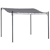 Steel 10x10 Weather-Resistant Outdoor Pergola Canopy