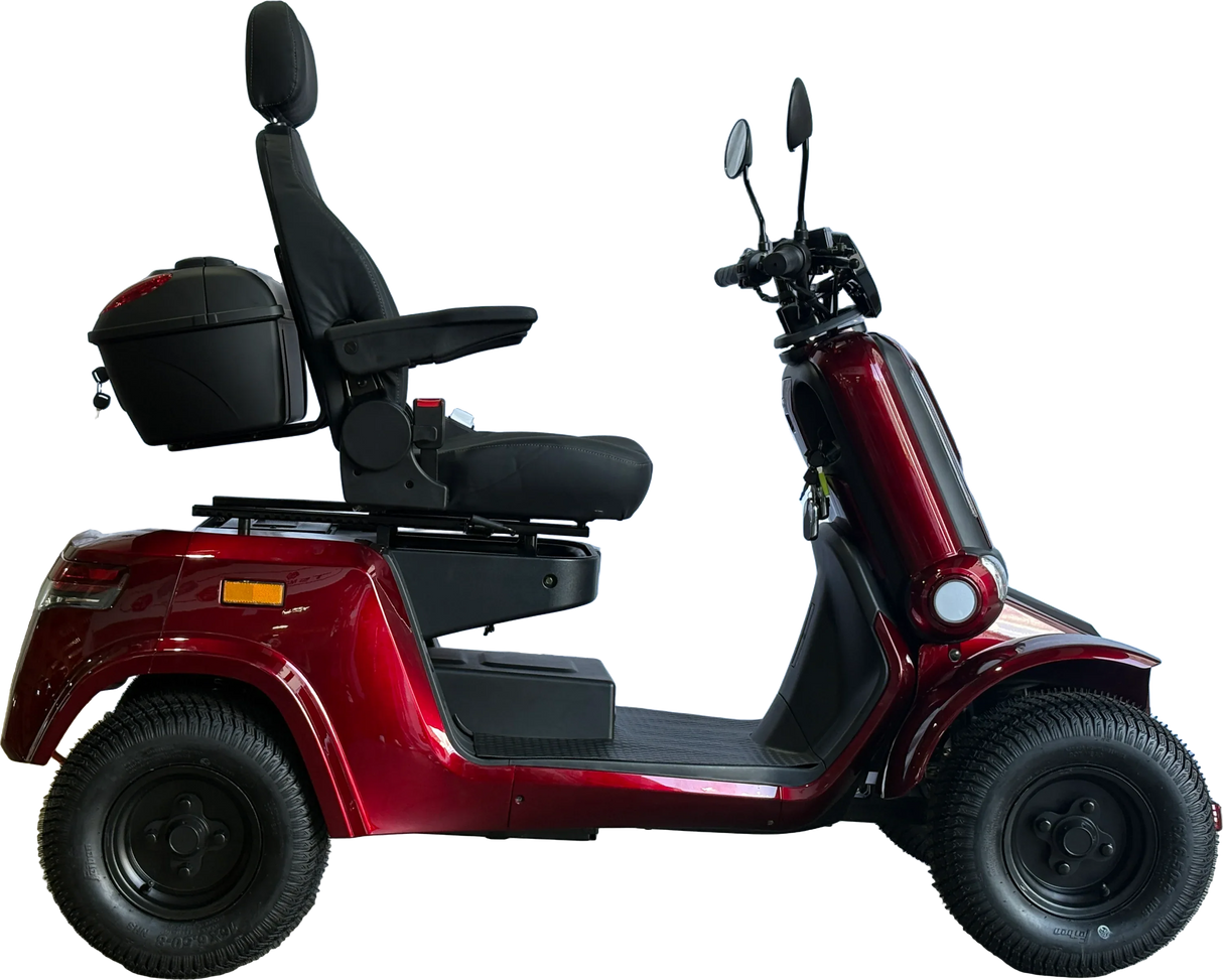 Heavy Duty 4-Wheel Mobility Scooter With Dual-Brake System - Omega Lifestyles