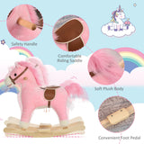 Interactive Pink Plush Baby Rocking Horse Toy - Omega Lifestyles