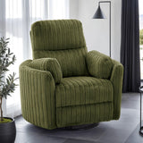Power Recliner Glider Swivel Chair With Pillow Fill