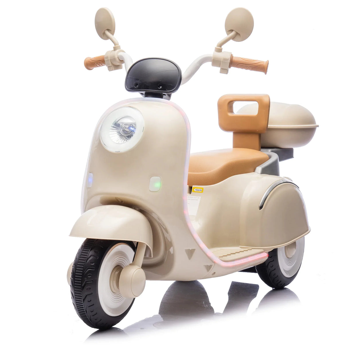 12V Dual Motor Kids Three-Wheel Electric Ride-On Motorcycle - Omega Lifestyles