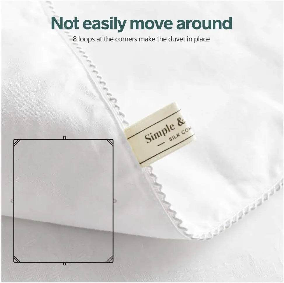 100 Percent Tussah Silk Breathable Cotton Comforter - Omega Lifestyles