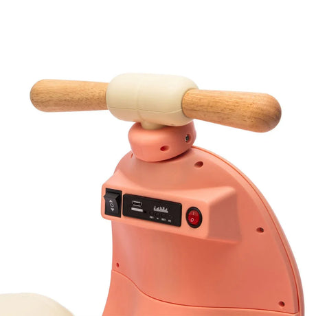 12V Pink Kids Ride-On Toddler Scooter With Remote Control - Omega Lifestyles