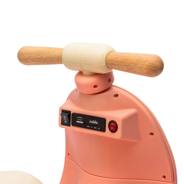 12V Pink Kids Ride-On Toddler Scooter With Remote Control - Omega Lifestyles