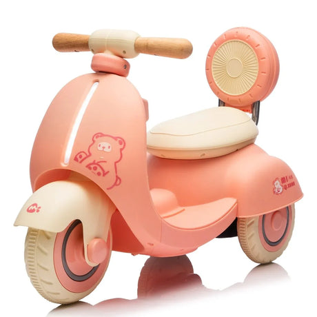 12V Pink Kids Ride-On Toddler Scooter With Remote Control - Omega Lifestyles