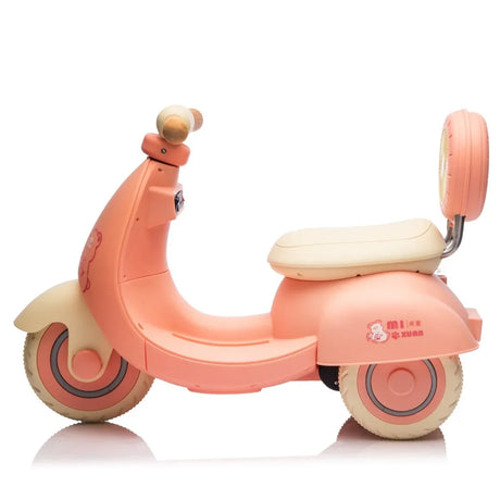 12V Pink Kids Ride-On Toddler Scooter With Remote Control - Omega Lifestyles