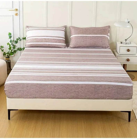 3-Piece Soft Breathable Striped Polyester Sheet Set - Sleep Galleria