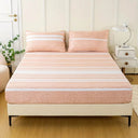 3-Piece Soft Breathable Striped Polyester Sheet Set - Omega Lifestyles