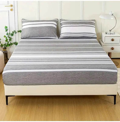 3-Piece Soft Breathable Striped Polyester Sheet Set - Sleep Galleria