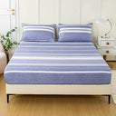 3-Piece Soft Breathable Striped Polyester Sheet Set - Omega Lifestyles