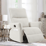 360 - Degree Swivel Medium - Soft Upholstered Recliner Chair - Calmora - Omega Lifestyles