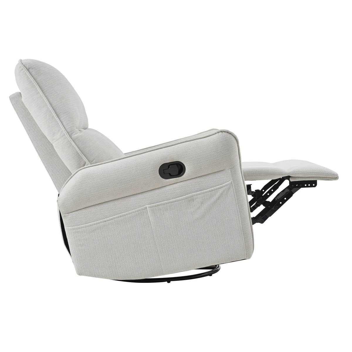 360 - Degree Swivel Medium - Soft Upholstered Recliner Chair - Calmora - Omega Lifestyles