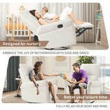 360 - Degree Swivel Medium - Soft Upholstered Recliner Chair - Calmora - Omega Lifestyles