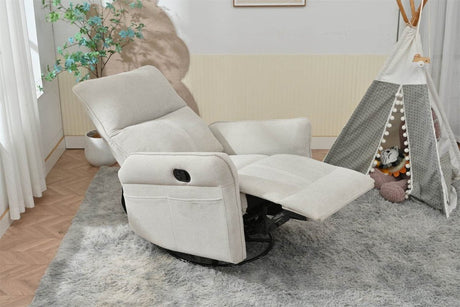 360 - Degree Swivel Medium - Soft Upholstered Recliner Chair - Calmora - Omega Lifestyles
