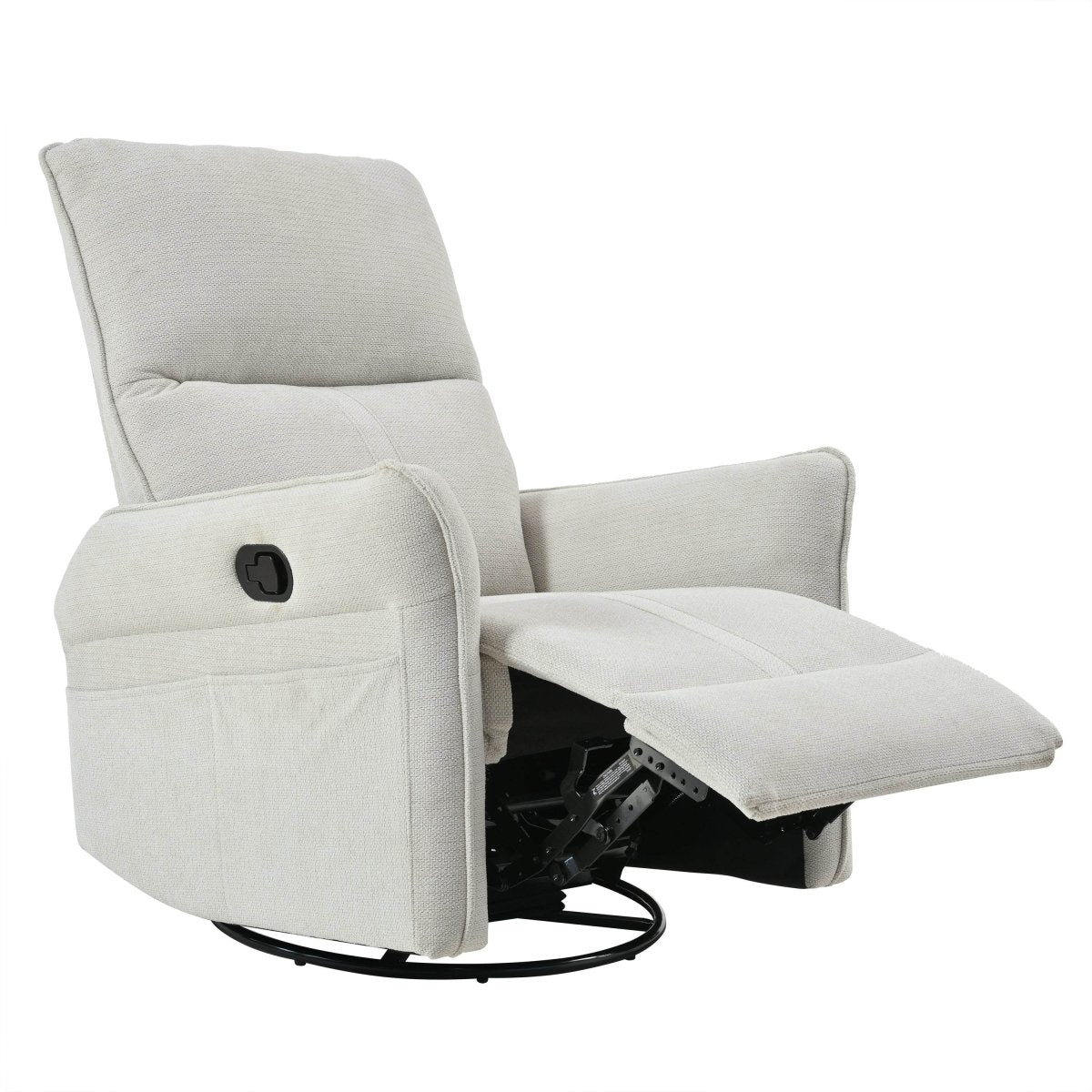 360 - Degree Swivel Medium - Soft Upholstered Recliner Chair - Calmora - Omega Lifestyles