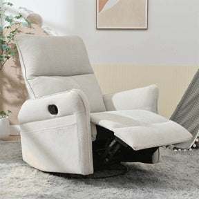 360-Degree Swivel Medium-Soft Upholstered Recliner Chair - Omega Lifestyles