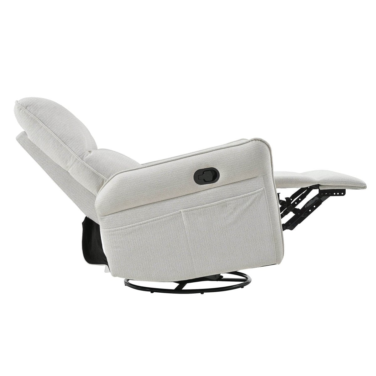 360 - Degree Swivel Medium - Soft Upholstered Recliner Chair - Calmora - Omega Lifestyles