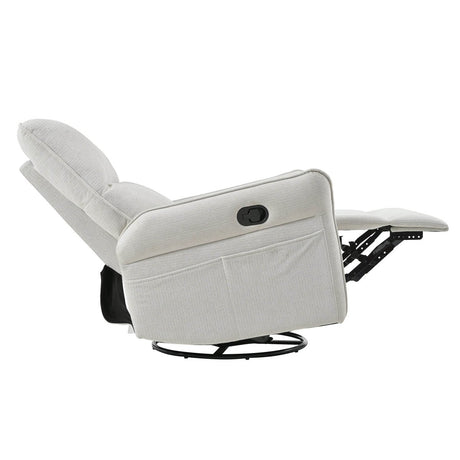 360 - Degree Swivel Medium - Soft Upholstered Recliner Chair - Calmora - Omega Lifestyles