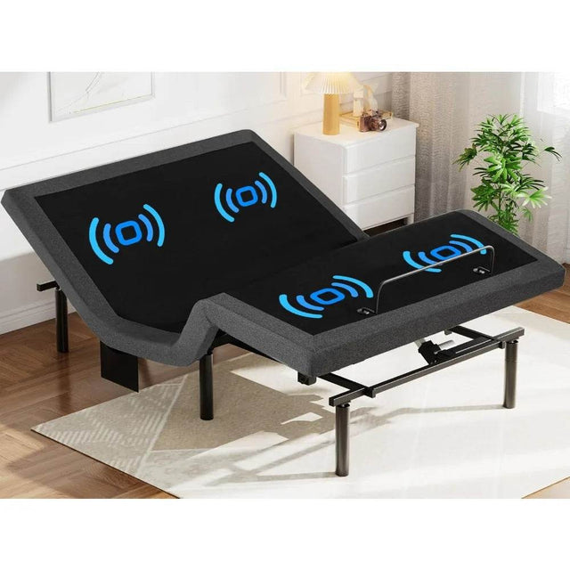 Queen Adjustable Bed Frame With Massage USB Charging Ports - Omega Lifestyles