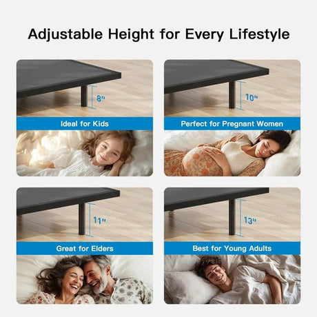 Queen Adjustable Bed Frame With Massage USB Charging Ports - Omega Lifestyles