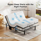 Queen Adjustable Bed Frame With Massage USB Charging Ports - Omega Lifestyles