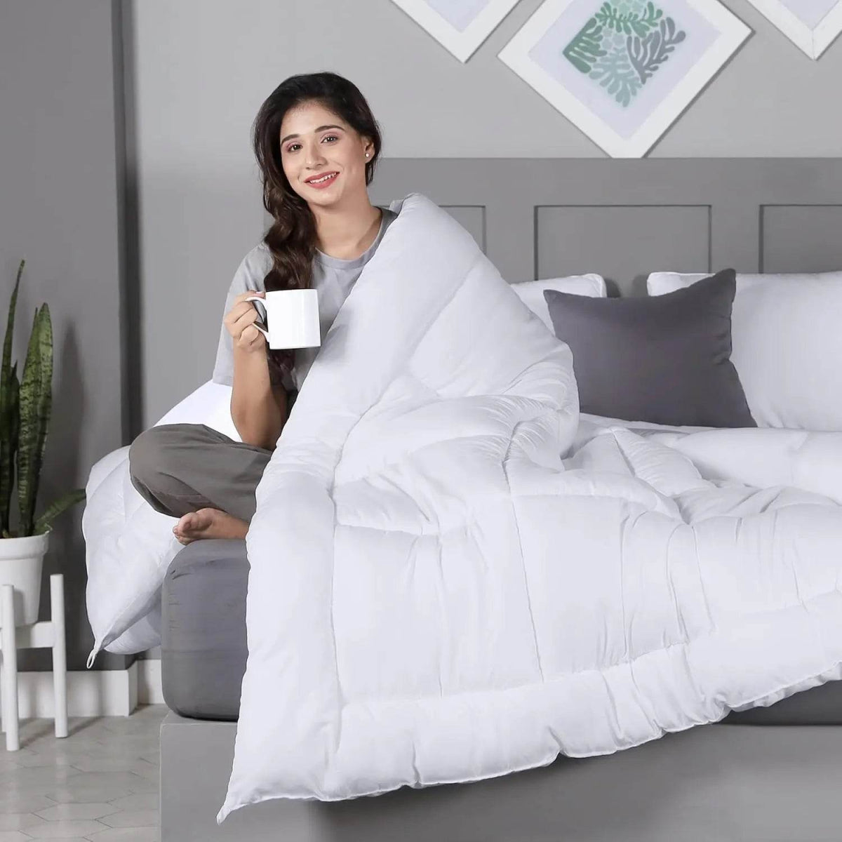 All-Season Microfiber Down Alternative Comforter - Omega Lifestyles
