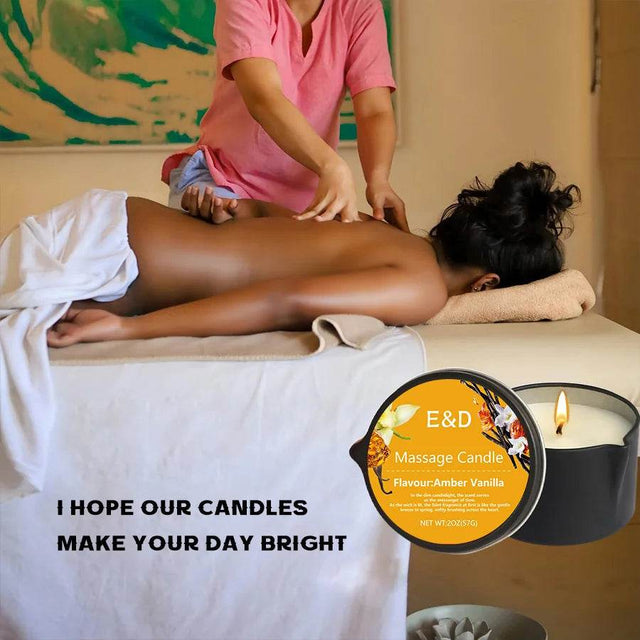 Aromatherapy Massage Oil Candle For Stress Relief - Omega Lifestyles
