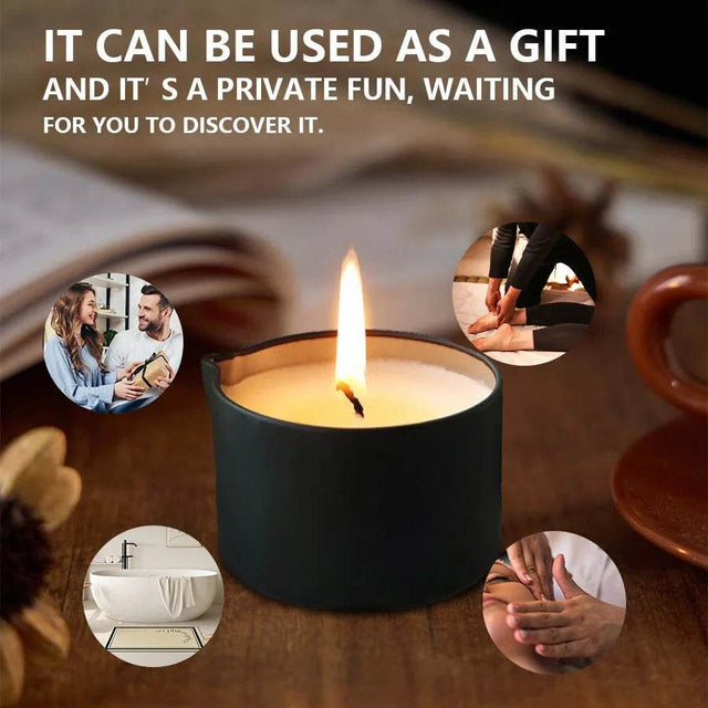 Aromatherapy Massage Oil Candle For Stress Relief - Omega Lifestyles