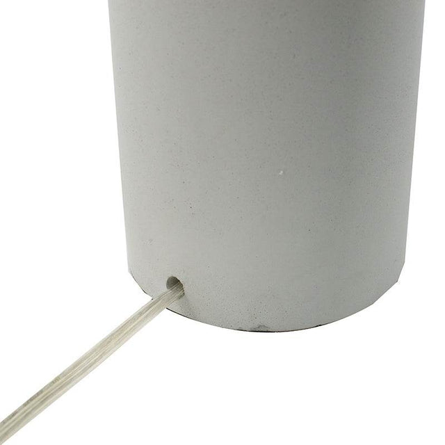 Contemporary Cement Table Lamp With Brass Finish - Omega Lifestyles