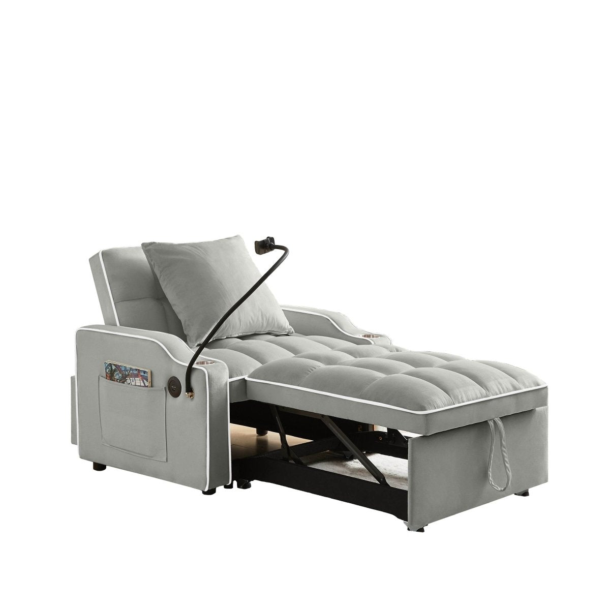 Convertible Pull Out Sleeper Chair Bed - Omega Lifestyles