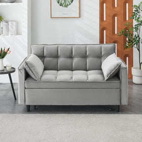 Convertible Velvet Loveseat Sofa Bed - Omega Lifestyles