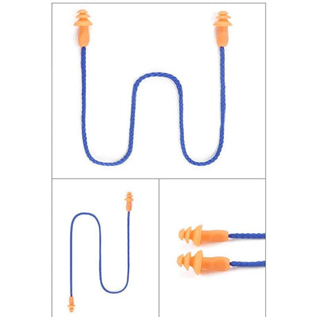 Corded Silicone Ear Plugs for Shooting Noise Reduction - Sleep Galleria