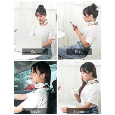 Cordless Neck Massager With 16 Modes Pulse Heating - Sleep Galleria