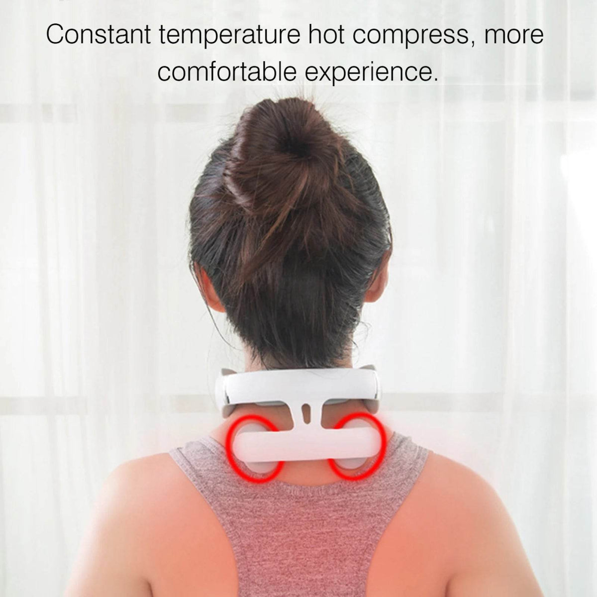 Cordless Neck Massager With 16 Modes Pulse Heating - Sleep Galleria