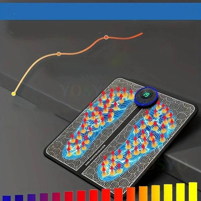 Electric Foot Massage Pad With Adjustable Intensities - Omega Lifestyles