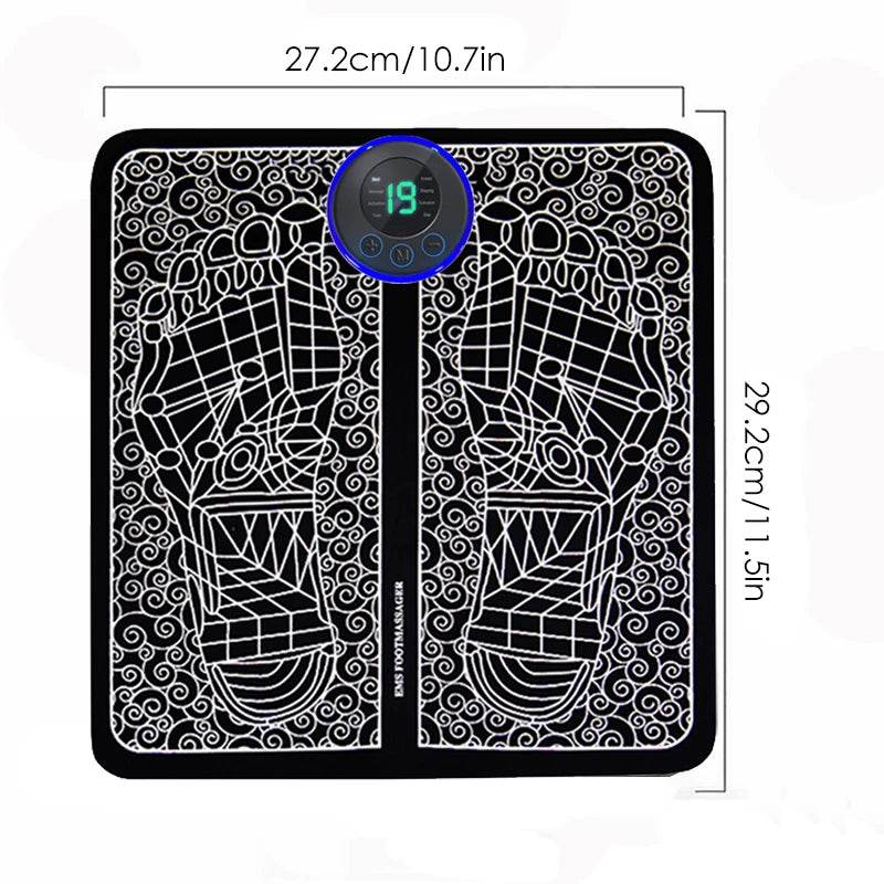 Electric Foot Massage Pad With Adjustable Intensities - Sleep Galleria