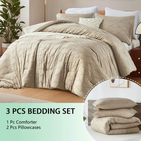 Extra Soft 3-Piece Microfiber Quilt And Pillowcase Set - Omega Lifestyles