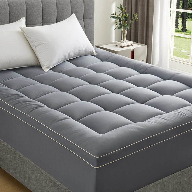 Extra Thick Quilted Mattress Topper for Back Pain Relief - Omega Lifestyles