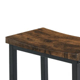 Farmhouse 4-Piece Bar Table And Saddle Stools Set - Omega Lifestyles