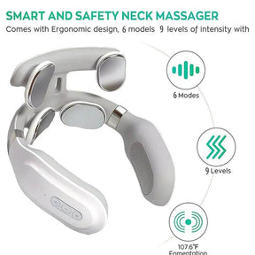 Four-Head Composite Neck Massager With Heating Vibration - Omega Lifestyles
