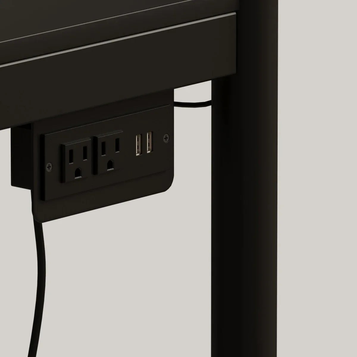 Full Size Metal Wood Bunk Bed With LED Light And Desk - Omega Lifestyles