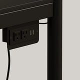 Full Size Metal Wood Bunk Bed With LED Light And Desk - Omega Lifestyles