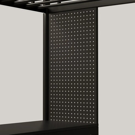 Full Size Metal Wood Bunk Bed With LED Light And Desk - Omega Lifestyles