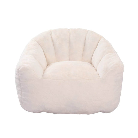 High-Density Foam Faux Fur Beanbag Chair - Omega Lifestyles