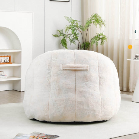 High-Density Foam Faux Fur Beanbag Chair - Omega Lifestyles