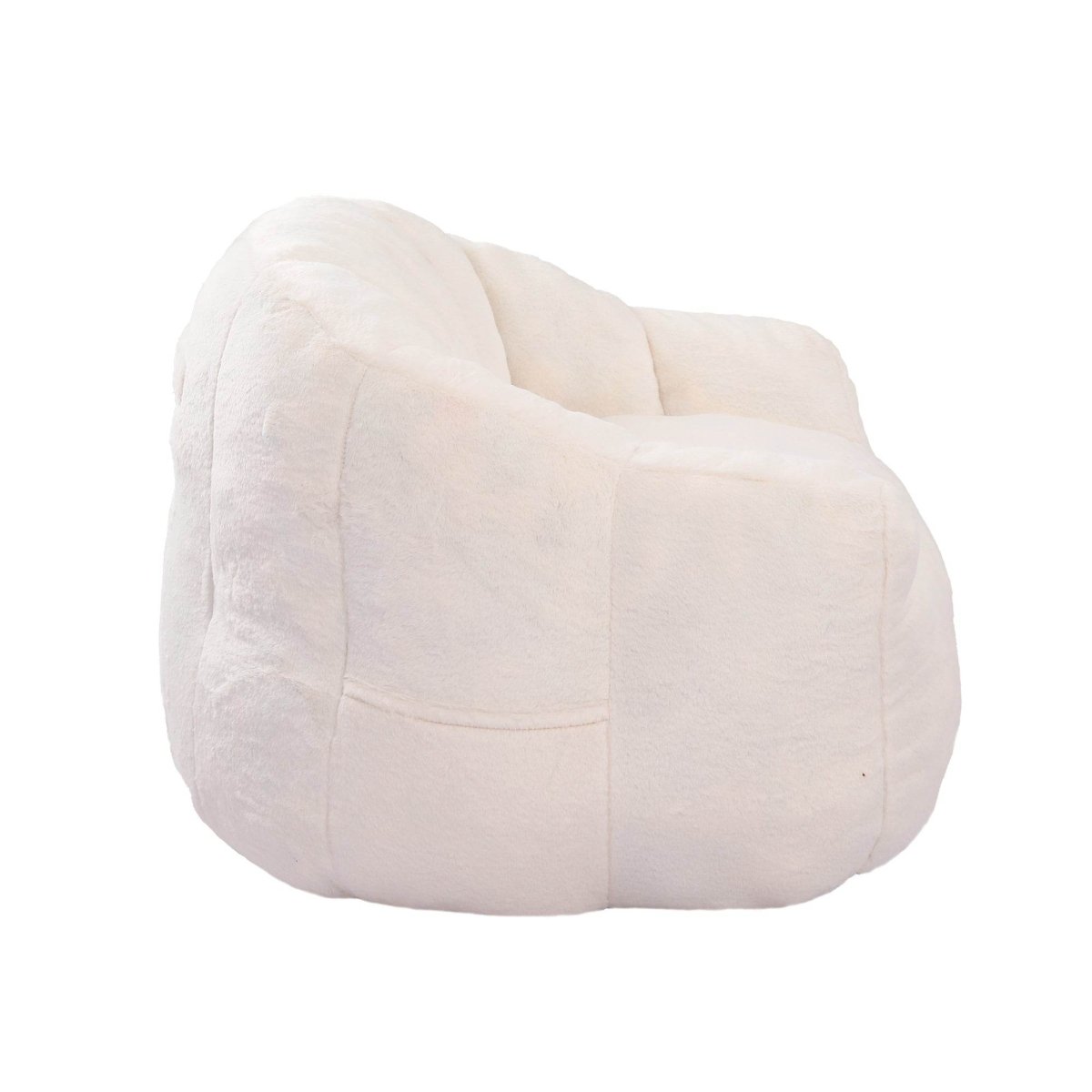 High-Density Foam Faux Fur Beanbag Chair - Omega Lifestyles