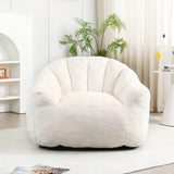High-Density Foam Faux Fur Beanbag Chair - Omega Lifestyles