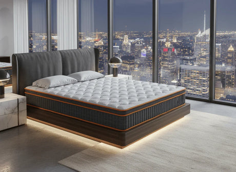 King Medium 12-Inch Hybrid Memory Foam Mattress - Omega Lifestyles